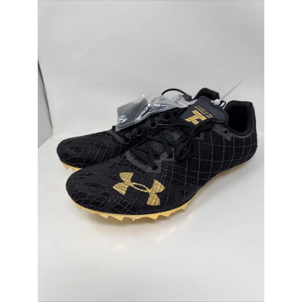 Under Armour Sprint Pro 3 Track and Field Shoes Size 11 Black & Gold NWOB